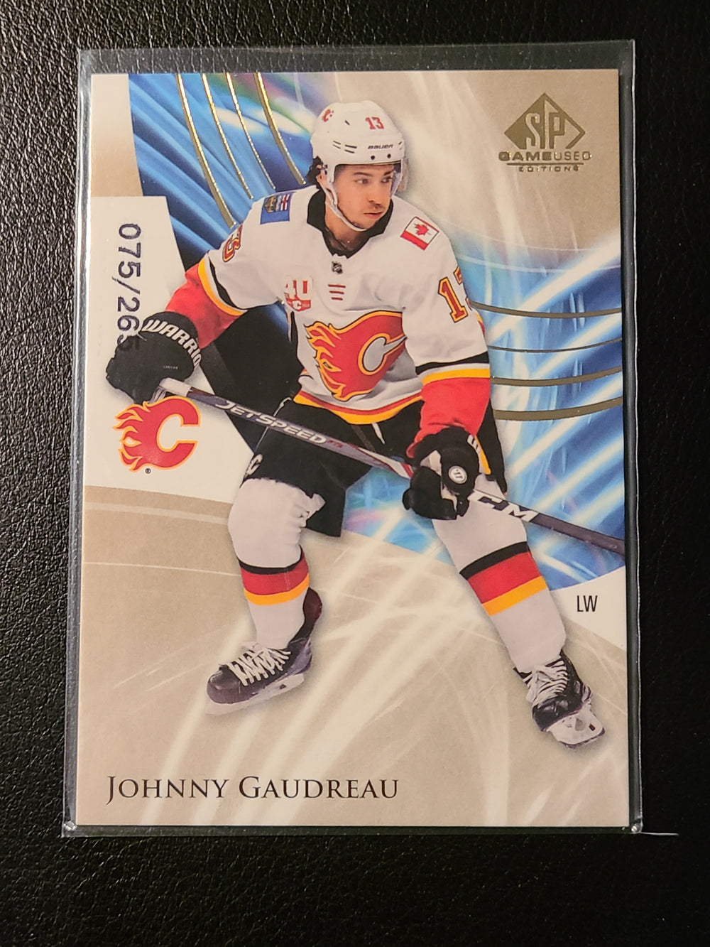 2020-21 SP Game Used #33 Johnny Gaudreau Calgary Flames 75/265