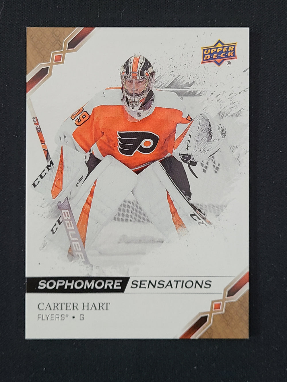 2019-20 Upper Deck Sophomore Sensations #SO-6 Carter Hart Philadelphia Flyers