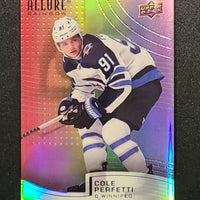 2021-22 Allure Rookie Double Rainbow (Thick) #R-5 Cole Perfetti Winnipeg Jets