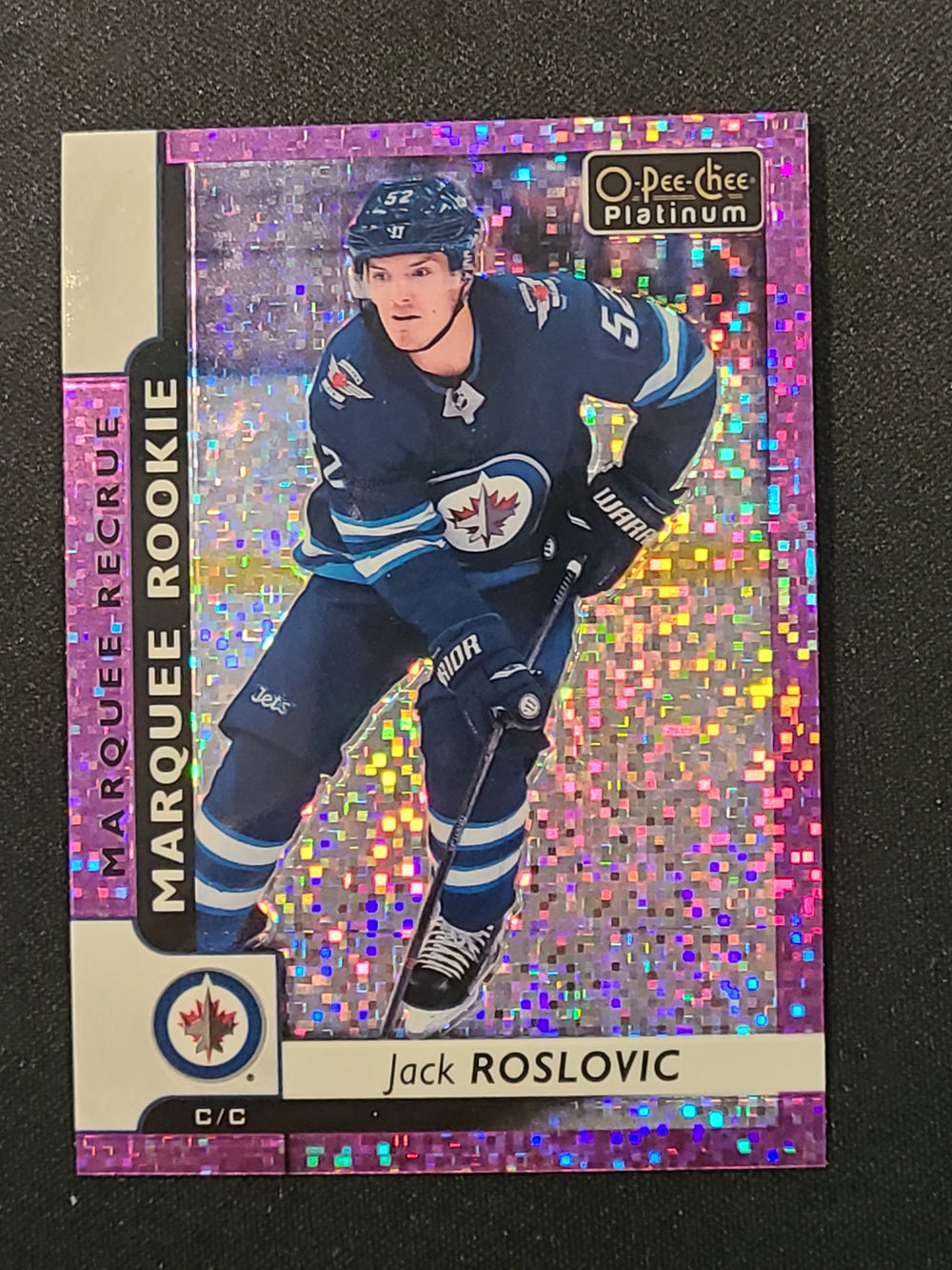 2017-18 Platinum Marquee Rookie Violet Pixels #161 Jack Roslovic Winnipeg Jets