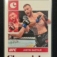 2022 UFC Panini Chronicles Red Parallel #47 Justin Gaethje 157/199