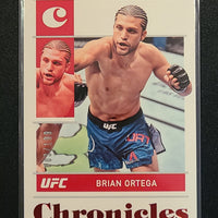 2022 UFC Panini Chronicles Red Parallel #1 Brian Ortega 3/199