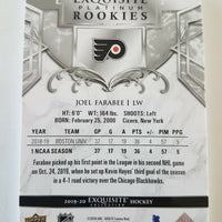 2019-20 Exquisite Rookies R3 Joel Farabee Philadelphia Flyers 227/399