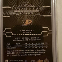 2018-19 Upper Deck Black Lustrous Rookies #LR-SS Sam Steel Anaheim Ducks 212/299