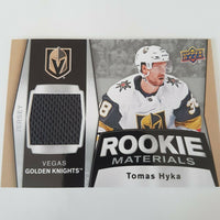 2018-19 Upper Deck Rookie Materials #RM-TH Tomas Hyka Vegas Golden Knights
