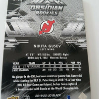 2019-20 Upper Deck Black Obsidian Rookies #R-NG Nikita Gusev New Jersey Devils 98/299
