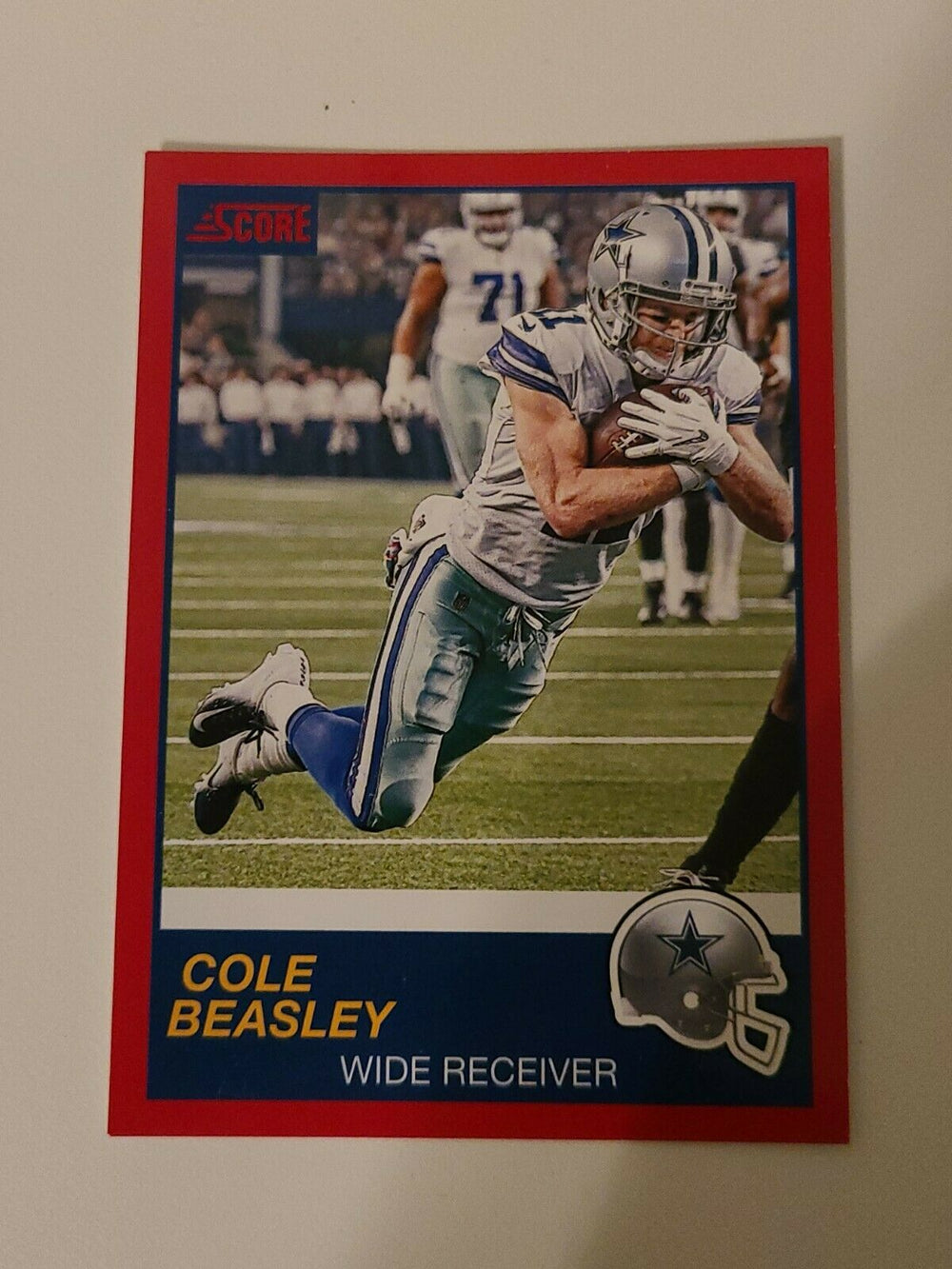 2019 Score RED Variant #163 Cole Beasley Dallas Cowboys