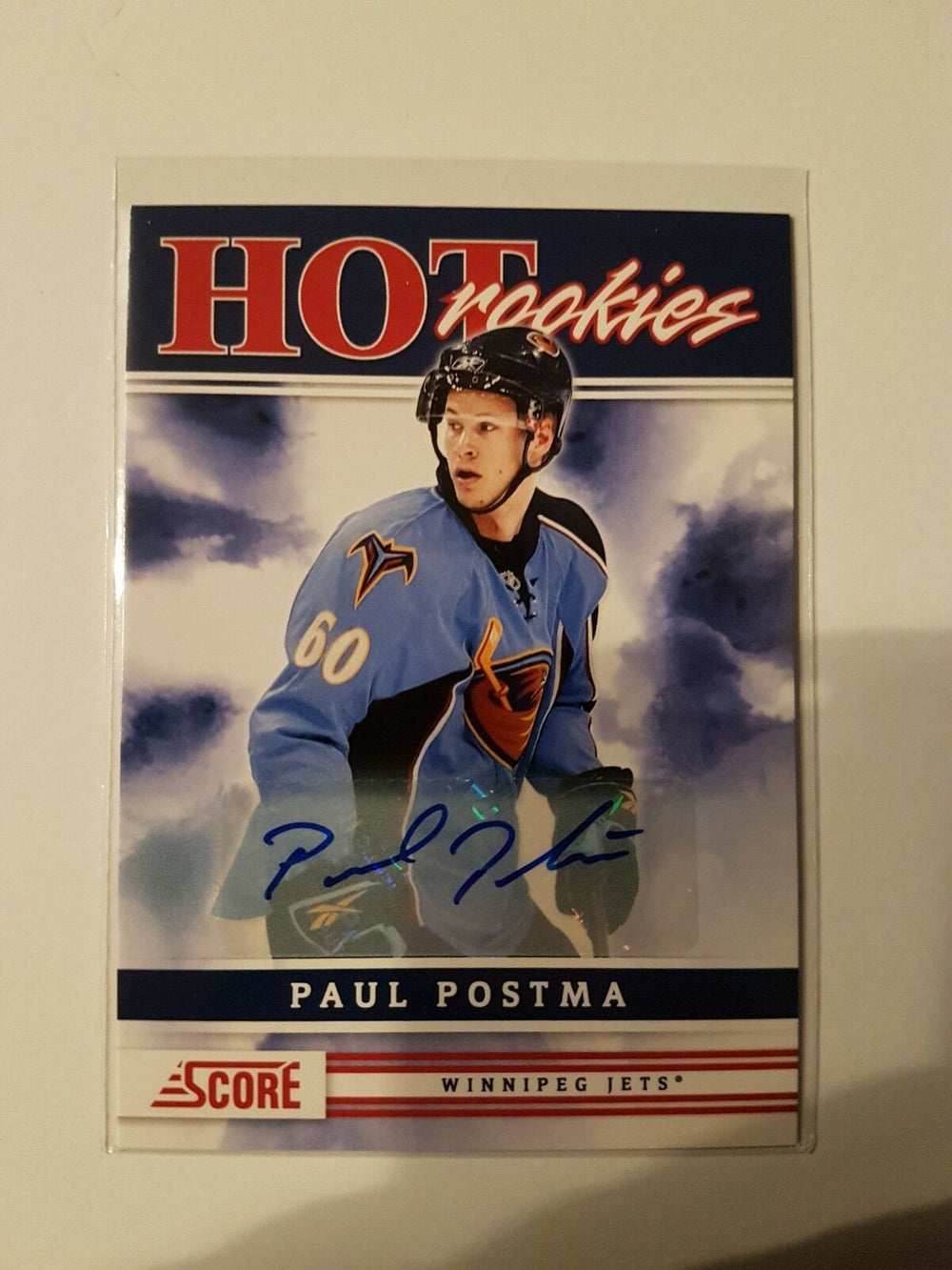 2011-12 Score Hot Rookies AUTO #501 Paul Postma Winnipeg Jets