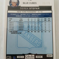 2015-16 OPC Platinum Blue Cubes #16 Derek Stepan New York Rangers 35/75