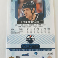 2017-18 Overtime Blue #85 Leon Draisaitl Edmonton Oilers