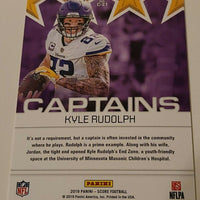 2019 Score Captains #C-21 Kyle Rudolph Minnesota Vikings