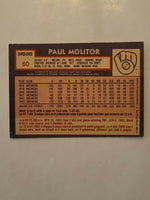 
              1984 OPC #60 Paul Molitor Milwaukee Brewers **see photo for condition
            