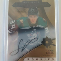 2018-19 Ultimate Collection Introductions Auto #UI-24 Sam Steel Anaheim Ducks