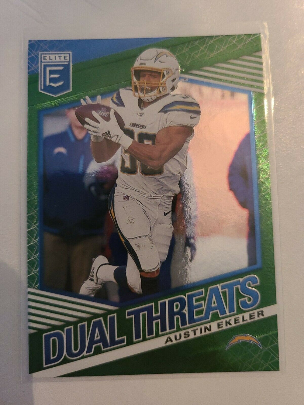 2020 Panini Elite Green Dual Threats #2 Austin Ekeler LA Chargers