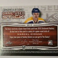 2015-16 ITG Stickwork Game Used Stick #GUS-43 Marcel Dionne Boston Bruins 6/8