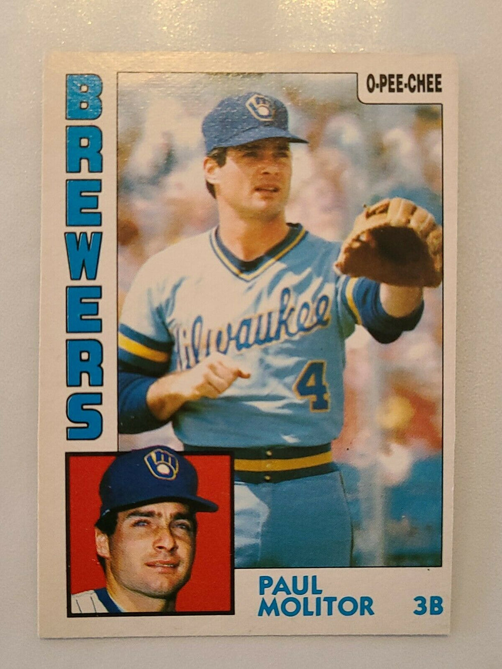1984 OPC #60 Paul Molitor Milwaukee Brewers **see photo for condition