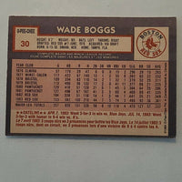 1984 OPC #30 Wade Boggs Boston Red Sox **see photo for condition