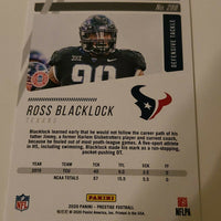 2020 Prestige Football #288 Ross Blacklock RC Houston Texans