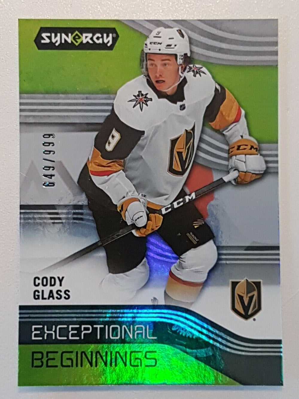 2019-20 Synergy Exceptional Beginnings EB-30 Cody Glass Golden Knights 649/999