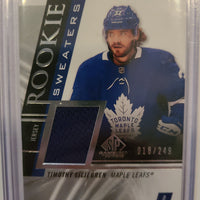 2020-21 SP Game Used Rookie Sweaters #RS-TL Timothy Liljegren Toronto Maple Leafs