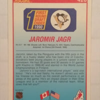 1990-91 Score CAN/US(Blue) #428 Jaromir Jagr Rookie Card Pittsburgh Penguins