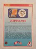 
              1990-91 Score CAN/US Bilingual (Red) #428 Jaromir Jagr Rookie Card Pittsburgh Penguins
            