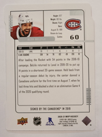 
              2020-21 Upper Deck MVP Prospects Die-Cut #129 Alex Belzile Montreal Canadiens 157/250
            